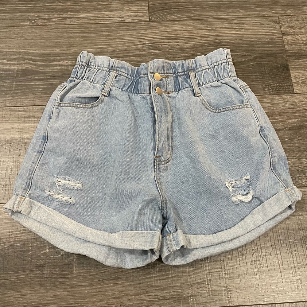 Aaron & Amber Denim Blue Women's Shorts Size Medium